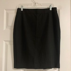 Ann Taylor 8 petite black pencil skirt